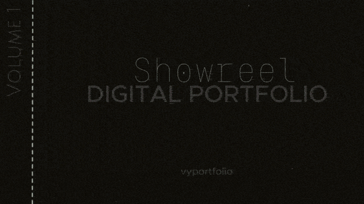 VyPortfolio animated about showreel visual identity